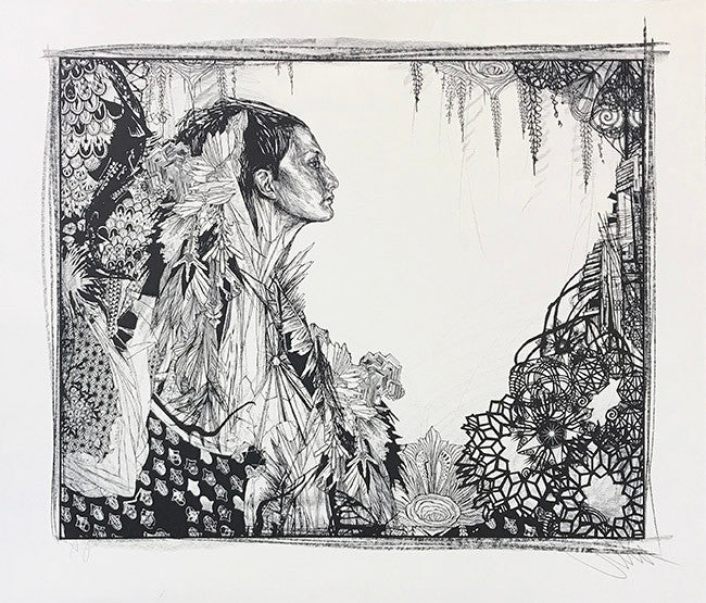 Ice Queen by Swoon, 2017 silkscreen