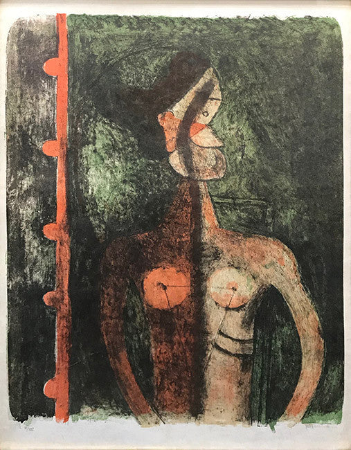 Torso De Jeune Fille by Rufino Tamayo, 1969 lithograph