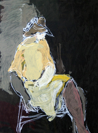 Brown Hat by Itzchack Tarkay, lithograph