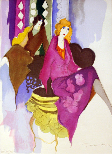 Enchantment by Izchak Tarkay, 1997 serigraph, on paper