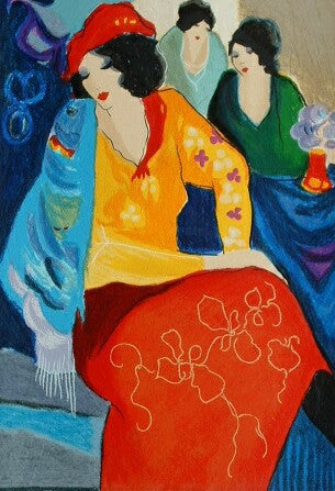 Grace IV by Itzchak Tarkay by Romero Britto, serigraph