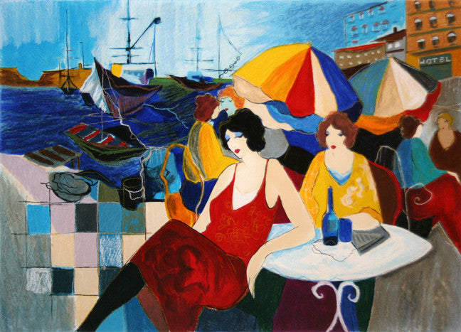 Harbour Cafe - the Aristo by Izchak Tarkay, serigraph