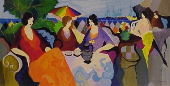 Holiday in Cannes by Izchak Tarkay, serigraph