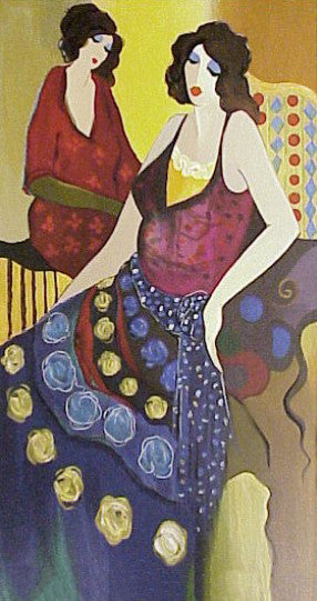 Monique and Monie by Izchak Tarkay, serigraph