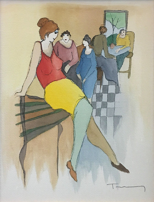 UNTITLED (YELLOW SKIRT) BY IZCHAK TARKAY