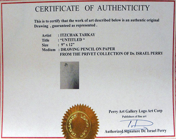 WOMAN WITH FLOWERS BY ITZCHAK TARKAY