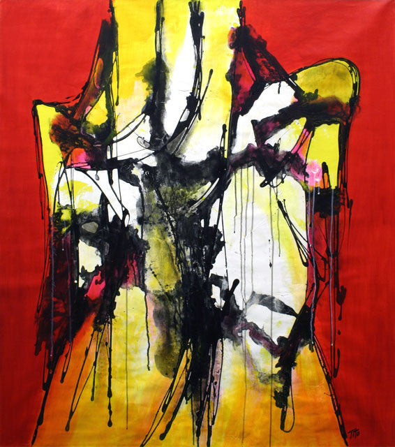 Mid Yellow by Tito, 2008 mixed media, on canvas