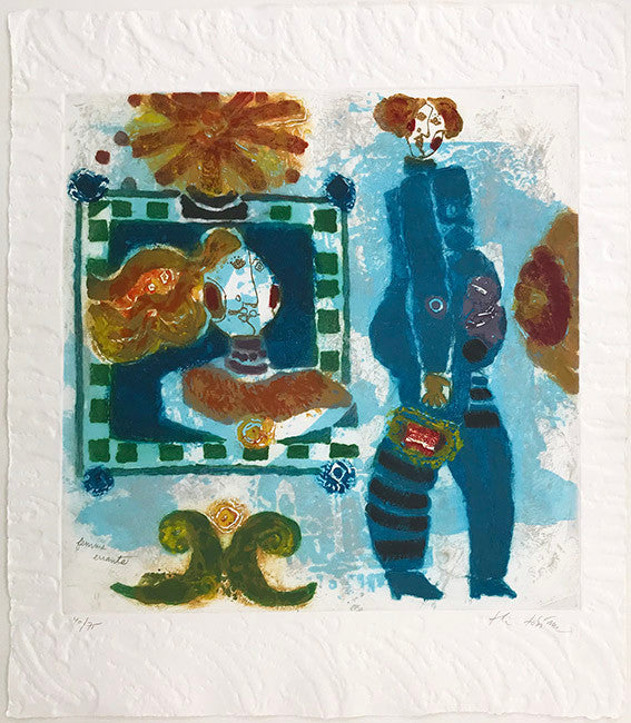 La Femme Errante by Theo Tobiasse by Artists Misc., 1984 etching, aquatint & carborundum