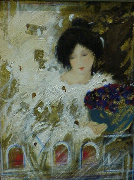 Muse II by Janet Treby, serigraph
