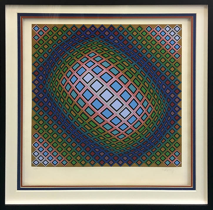 Composition by Victor Vasarely, 1970 serigraph