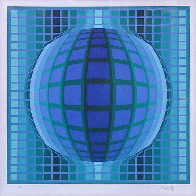 Detvoe by Victor Vasarely, 1990 serigraph