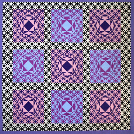 Purple Squares by Victor Vasarely