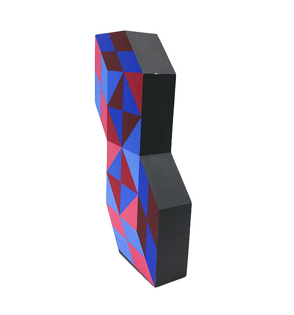 Stele by Victor Vasarely, 1988 acrylic on wood