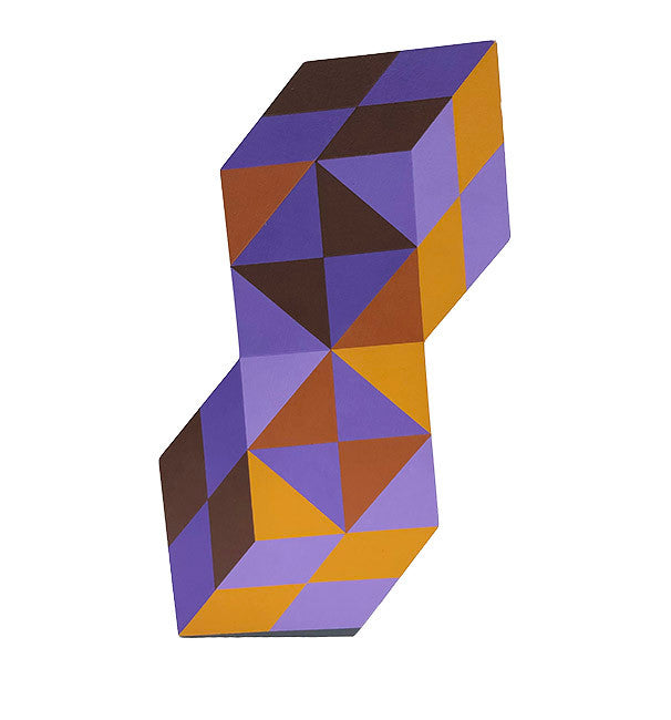 Stele by Victor Vasarely, 1988 acrylic on wood — detail 2