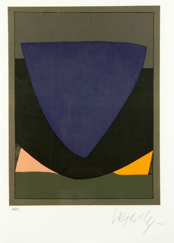 Tecoma by Victor Vasarely, 1972 lithograp