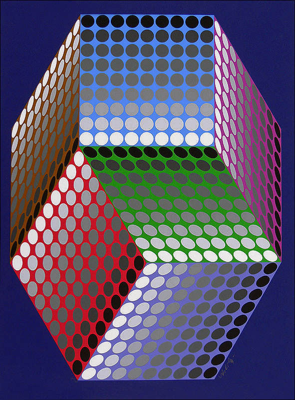 Togonne by Victor Vasarely, 1981 serigraph