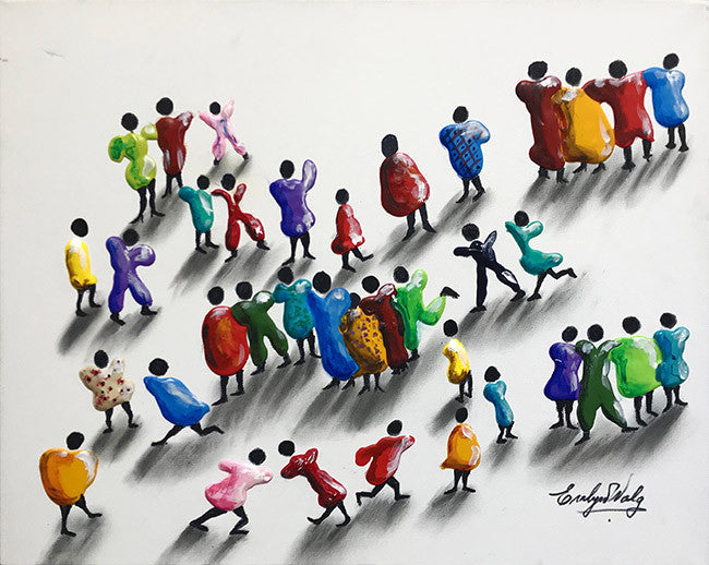 Friends by Evelyn Walg, 2018 acrylic on canvas