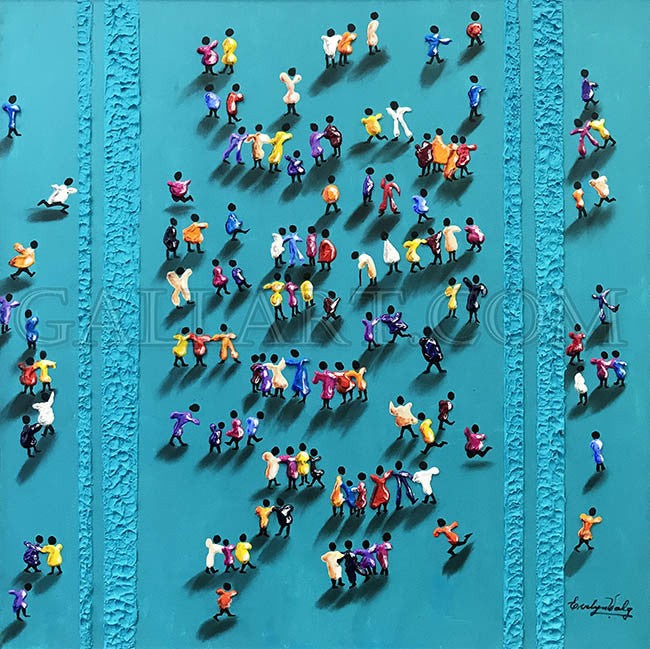 Friendly by Evelyn Walg, acrylic on canvas