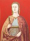 Saint Apollonia (Red) FS II.330 by Andy Warhol, 1984 serigraph