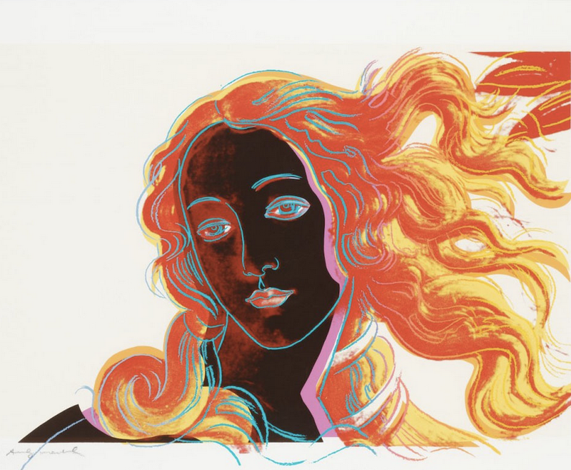 Birth of Venus FS II.318 by Andy Warhol, 1984 screen print on Arches aquarelle ( cold press) paper