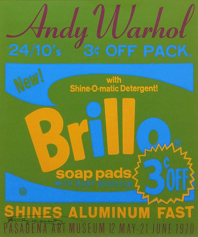 Brillo Exhibition Poster by Andy Warhol, 1970 screenprint