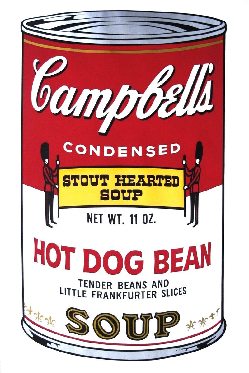 Campbell's Soup II: Hot Dog Bean FS II.59 by Andy Warhol, 1968 screen print in colors
