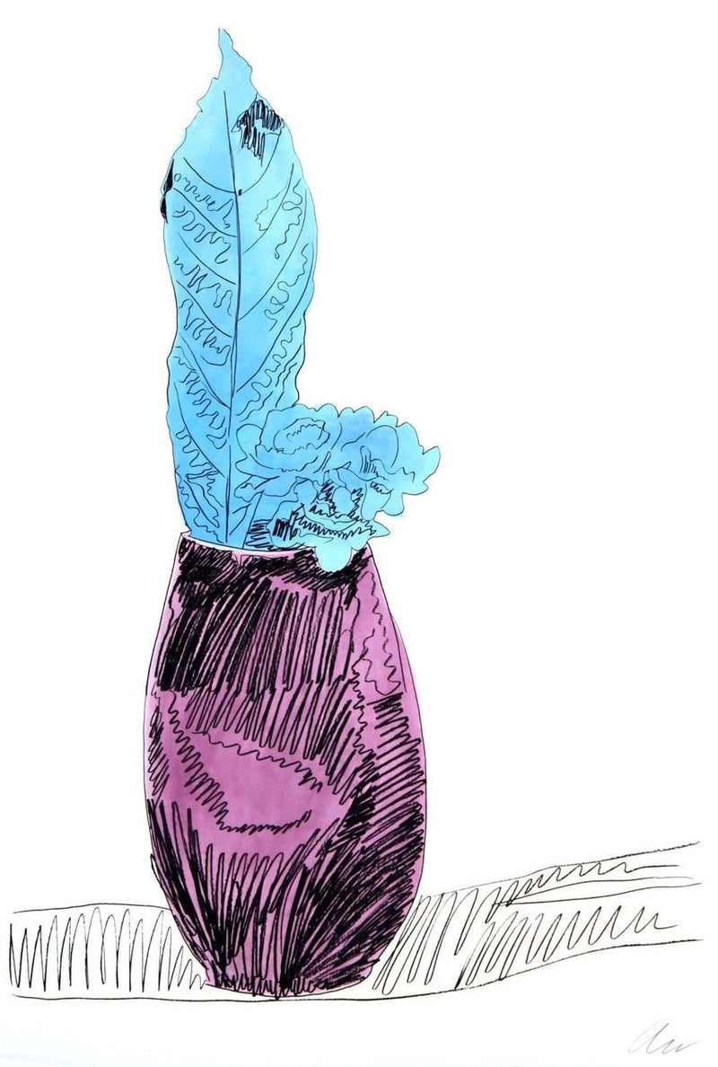 Flowers Hand Colored (FS II.115) by Andy Warhol, 1974 screen print hand-colored with dr. martin’s aniline watercolor dyes on…