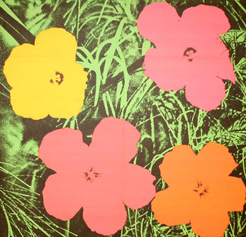 FLOWERS INVITATION BY ANDY WARHOL