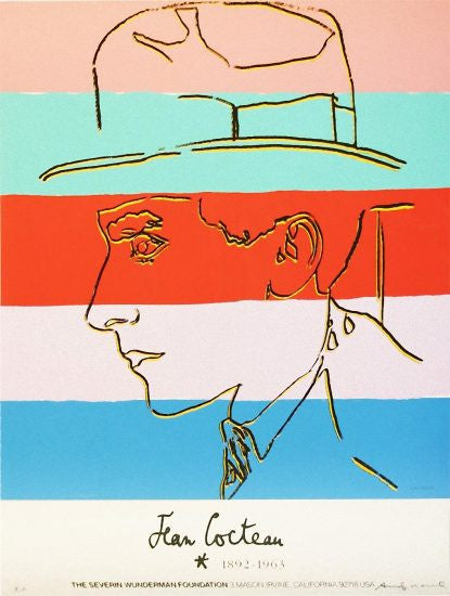 Jean Cocteau FS II.329A by Andy Warhol, 1985 screen print