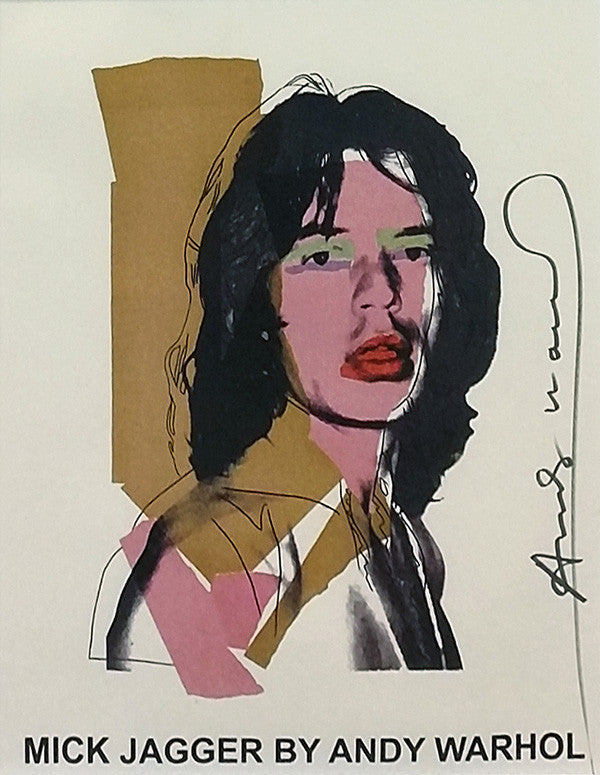 Mick Jagger Exhibition (Signed Poster) by Andy Warhol, 1975 offset lithograph