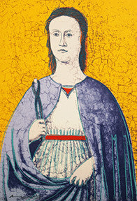 Saint Apollonia (Yellow) FS II.332 by Andy Warhol, 1984 serigraph
