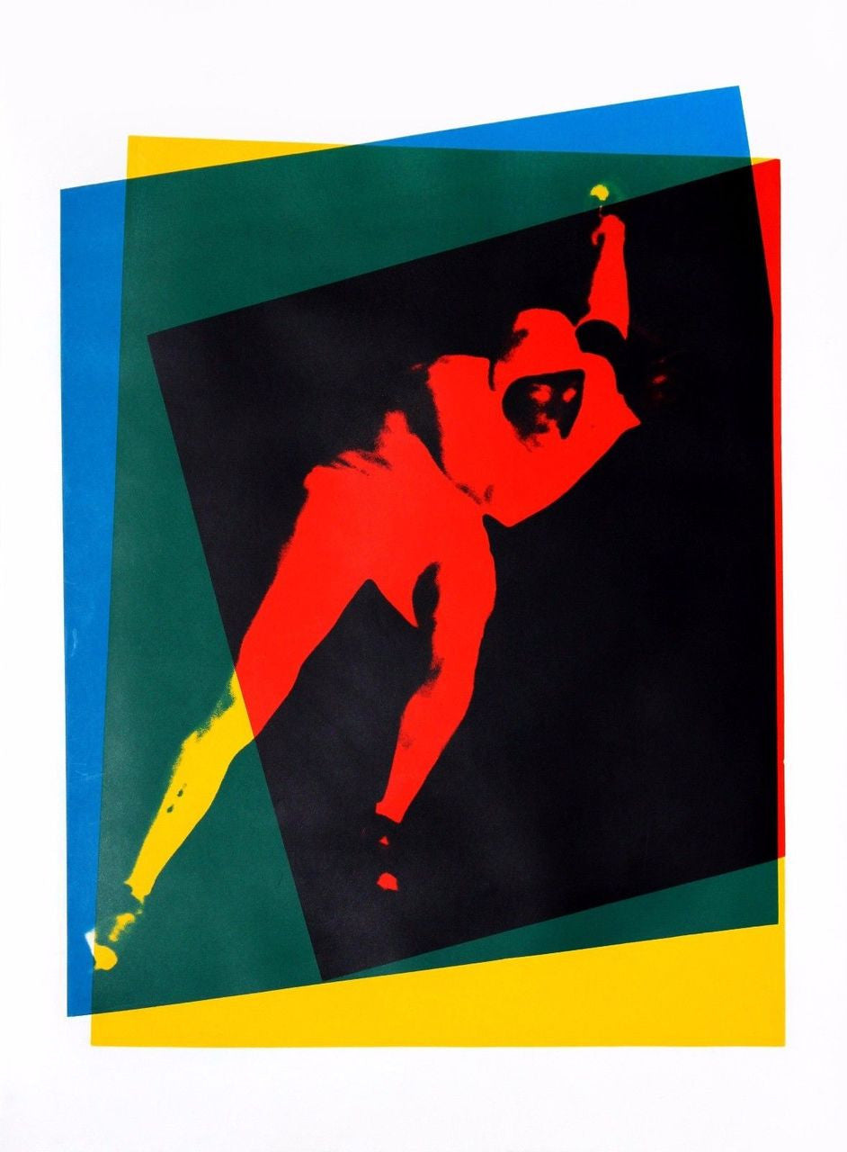 Speed Skater (FS II.303) by Andy Warhol, 1983 screen print on Arches paper