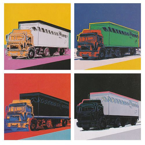 Trucks FSII.367-370 ( Set of 4) by Andy Warhol, 1985 screenprint on Lenox museum board