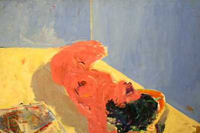Bedroom in Progress by Amanda Watt, 1998 acrylic, on canvas