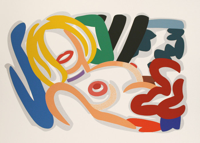 Big Blonde with Choker by Tom Wesselmann, 1992 screenprint