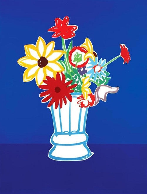 COUNTRY BOUQUET WITH BLUE BY TOM WESSELMANN
