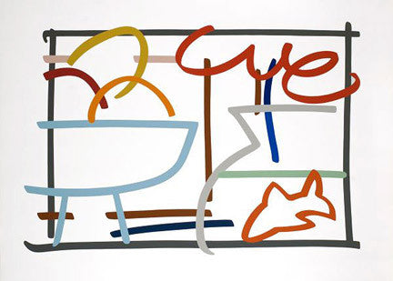 Fast Sketch Still Life with Goldfish by Tom Wesselmann