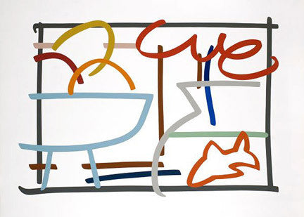 FAST SKETCH STILL LIFE WITH GOLDFISH BY TOM WESSELMANN