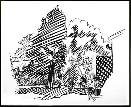 Jeannie's Backyard, East Hampton by Tom Wesselmann, 1989 screenprint