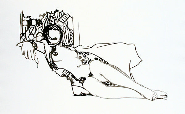MONICA NUDE WITH MATISSE BY TOM WESSELMANN