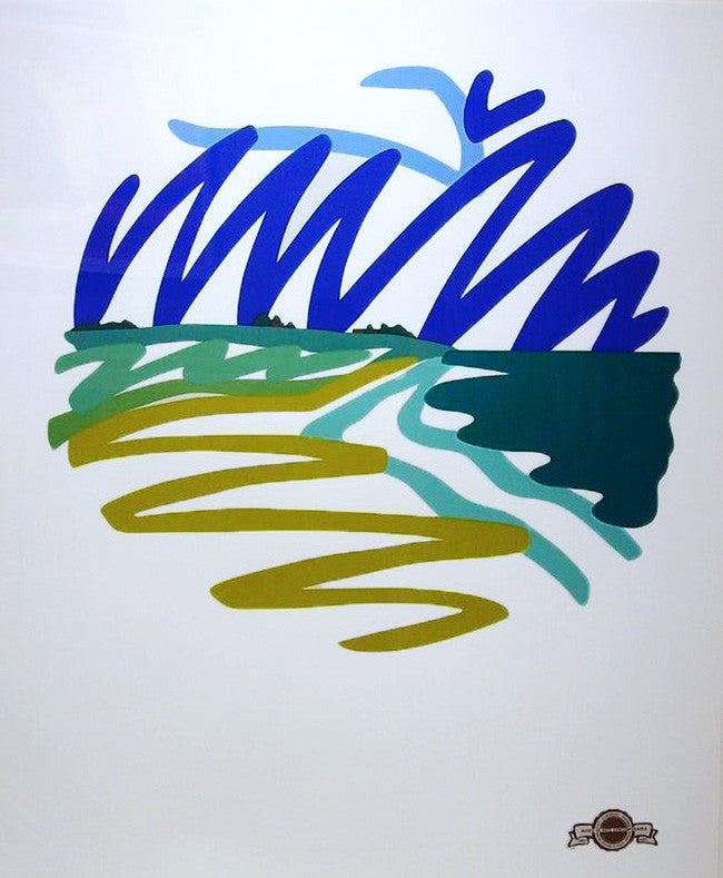Seascape (Round) by Tom Wesselmann, 1993 screenprint