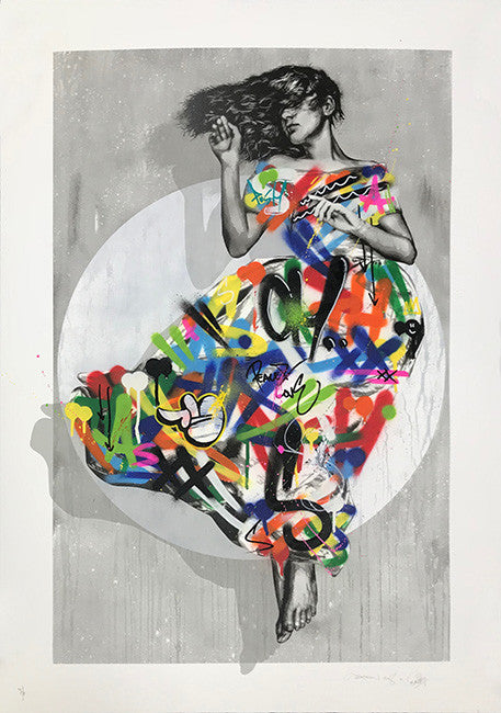 Serenity (Hand Finished) Martin Whatson & Snik by Martin Whatson & Snik, 2018 screenprint