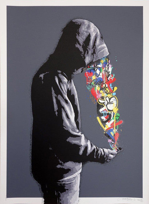 Connection by Martin Whatson, 2018 silkscreen