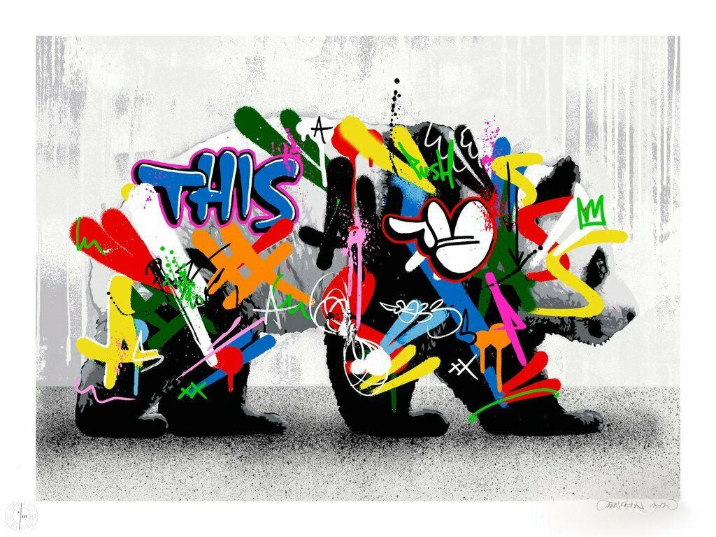 Panda by Martin Whatson, 2015 24-color screen print on Somerset Satin paper