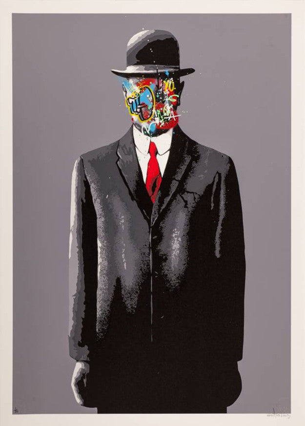 Son of Man (Grey) by Martin Whatson, 2017 screenprint