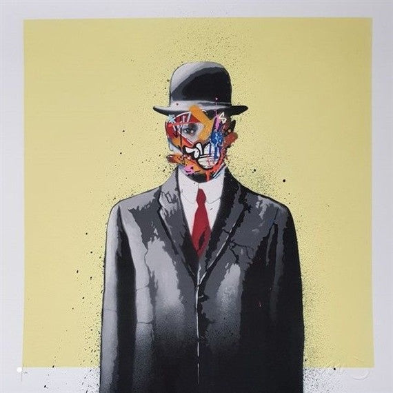 Son of Man (Yellow) by Martin Whatson, 2013 screenprint
