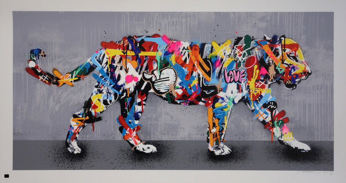 Tiger by Martin Whatson, 2017 28 color screen print