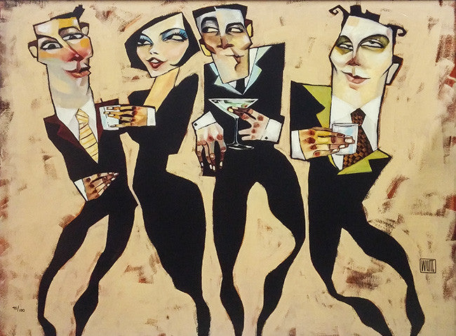 Jimmy Leg Tango by Todd White by Artists Misc., 2003 giclee on canvas — detail 2
