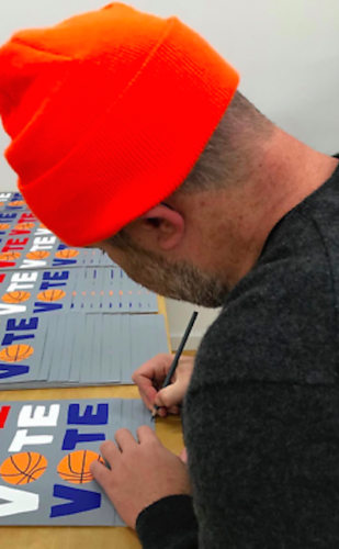 Vote by Jonas Wood by Artists Misc., 6-color silkscreen on Coventry rag paper edition
