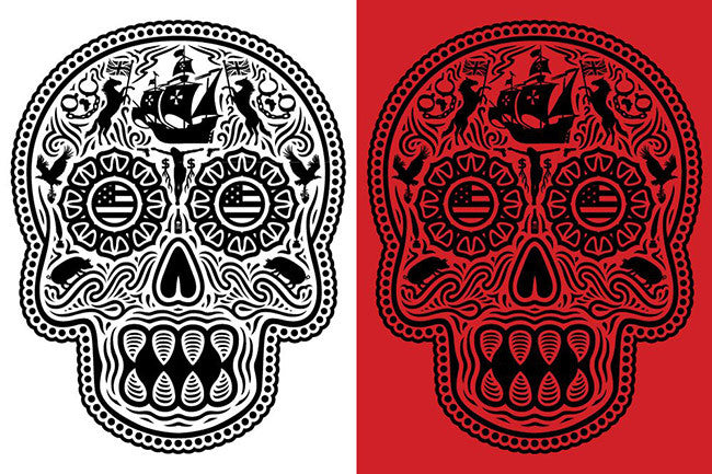 Coloniam Deductam Diptych by Ernesto Yerena, 2014 screen print